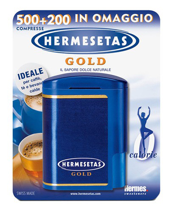 HERMESETAS GOLD 500+200 COMPRESSE 35 G