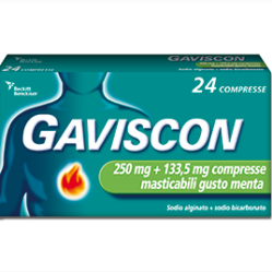 GAVISCON*24CPR MENT250+133,5MG